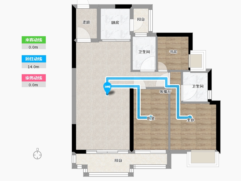 广东省-广州市-清华科技园广州创新基地-70.09-户型库-动静线