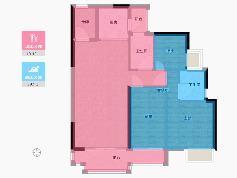 广东省-广州市-清华科技园广州创新基地-70.09-户型库-动静分区