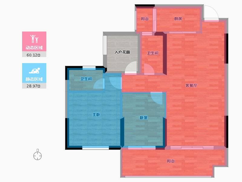 广西壮族自治区-贺州市-泽森·壹品江山-86.10-户型库-动静分区