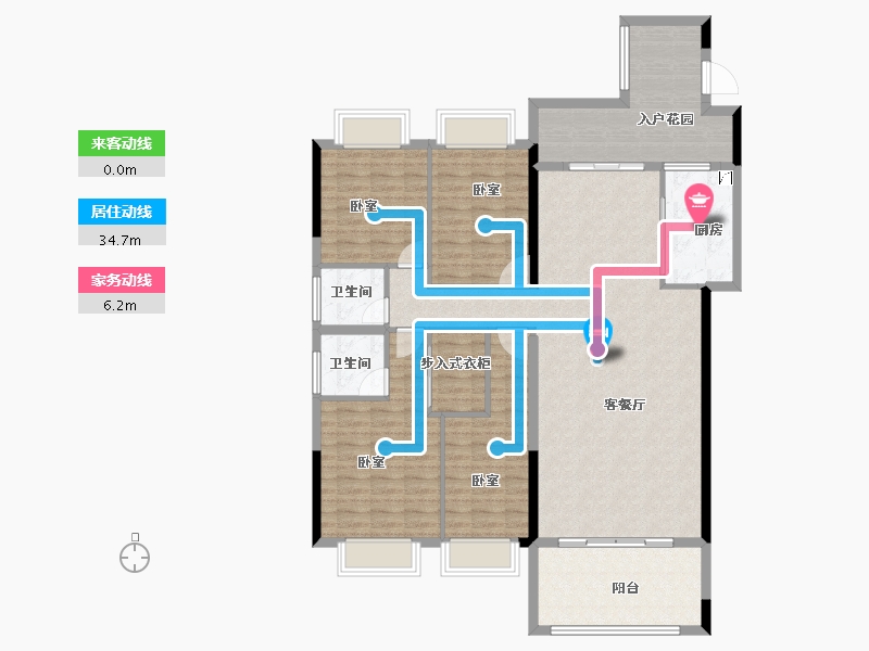 广东省-汕头市-天悦湾-136.00-户型库-动静线