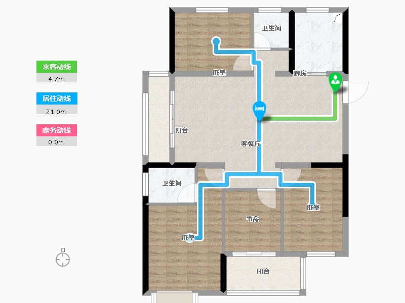 湖南省-怀化市-澳海公园2号-106.00-户型库-动静线