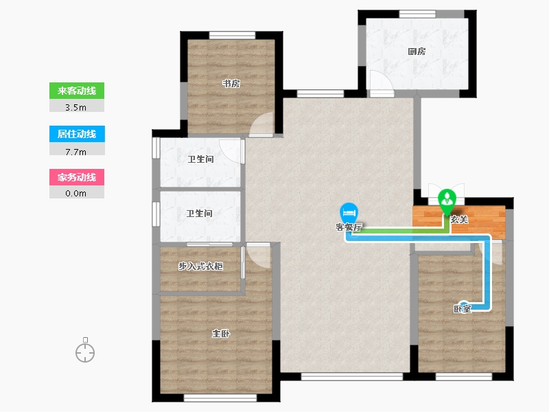 吉林省-长春市-中海龙玺-101.59-户型库-动静线