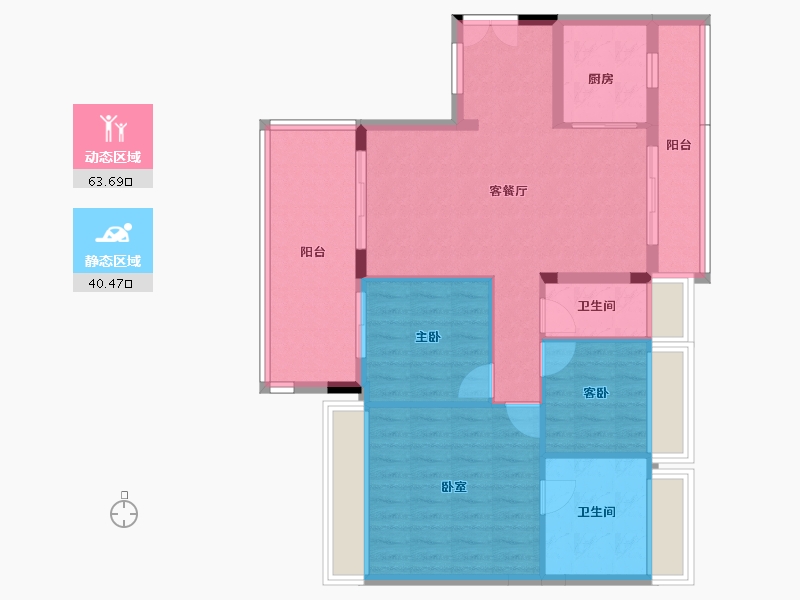 广东省-肇庆市-华生加洲时代-94.21-户型库-动静分区