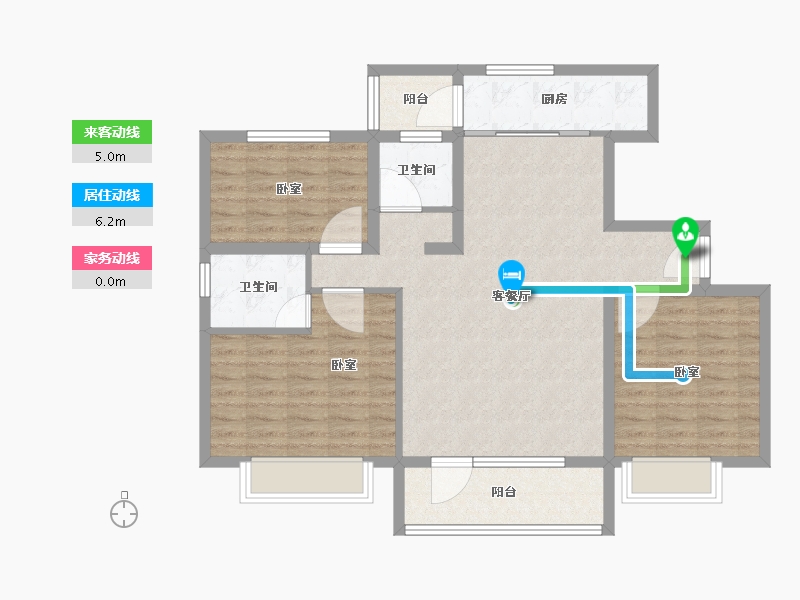 山东省-潍坊市-碧桂园翡翠城-96.01-户型库-动静线