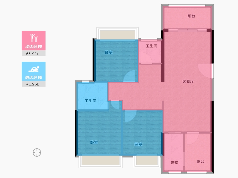 广东省-汕头市-天悦湾-98.31-户型库-动静分区