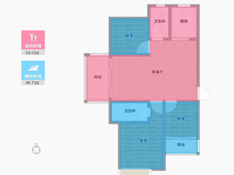 湖南省-怀化市-橡树湾-92.09-户型库-动静分区