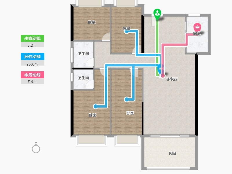 广东省-汕头市-天悦湾-138.99-户型库-动静线