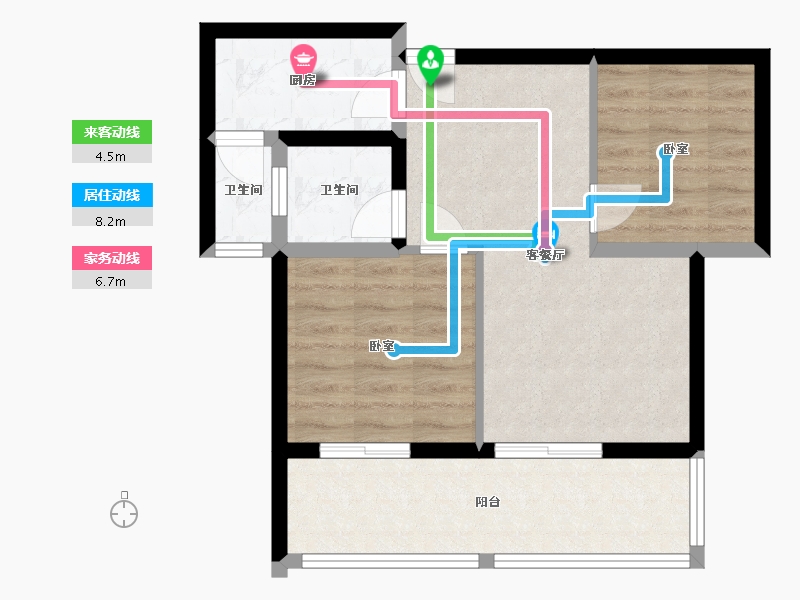 湖北省-十堰市-神定澜湾-58.50-户型库-动静线