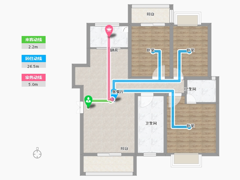 湖北省-孝感市-大悟绣江南-97.00-户型库-动静线