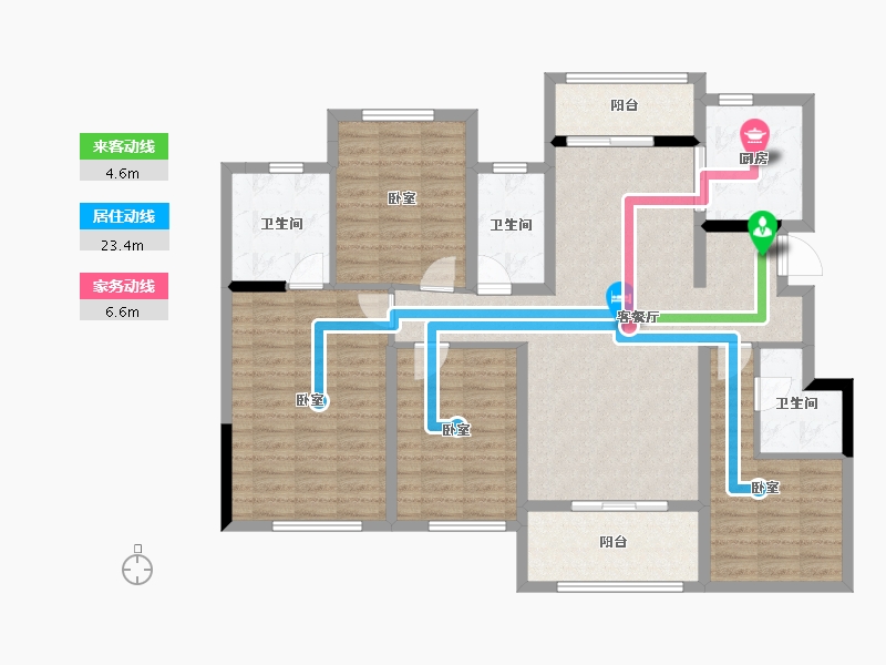 广东省-汕头市-保利林语苑-123.06-户型库-动静线