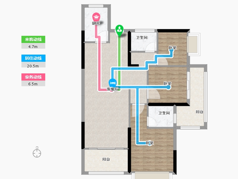 广东省-汕头市-天悦湾-94.00-户型库-动静线