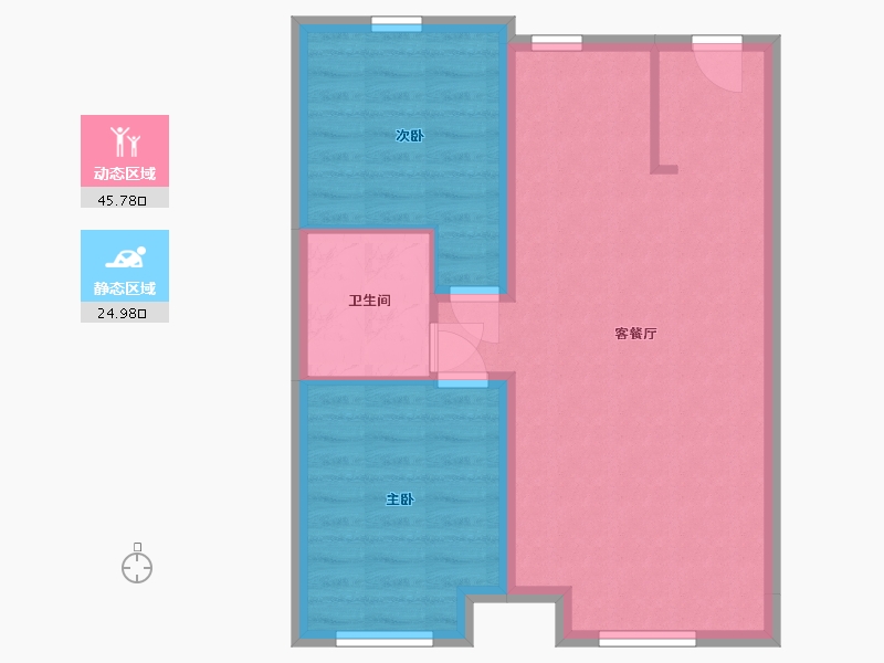 吉林省-长春市-南域金御华府-63.90-户型库-动静分区