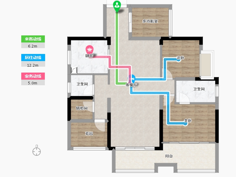 湖南省-湘潭市-百嘉信富瑶天下-97.85-户型库-动静线