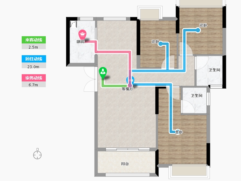 湖南省-湘潭市-玺宇·悦城国际-99.00-户型库-动静线