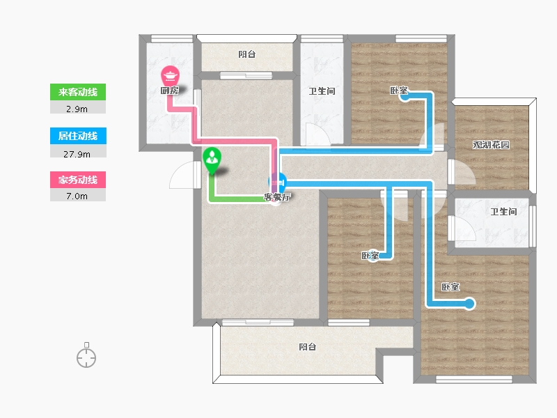 河南省-周口市-金水湖花园-114.58-户型库-动静线