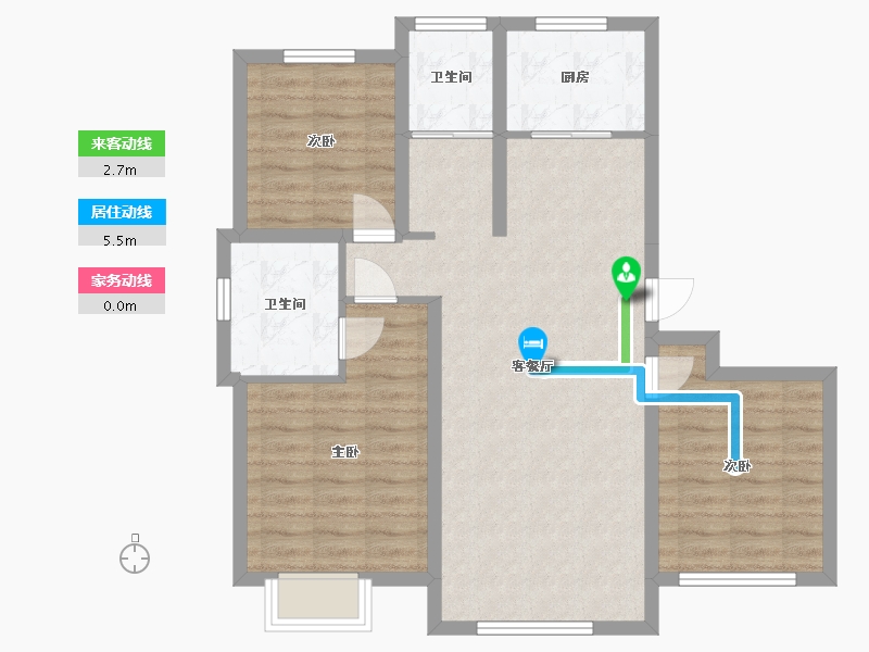 吉林省-长春市-南域金御华府-83.76-户型库-动静线