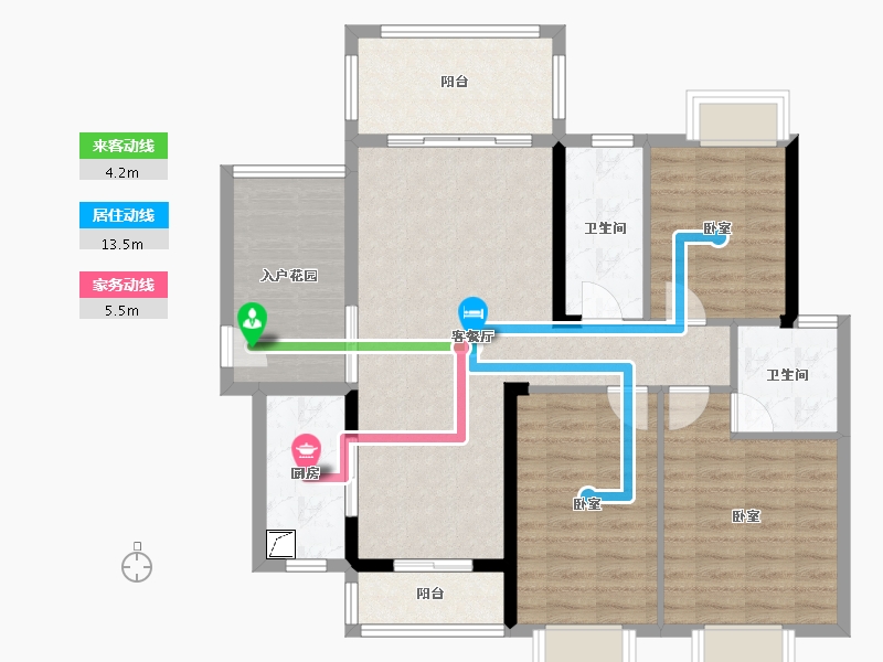 广东省-惠州市-茂基城市华府-99.11-户型库-动静线