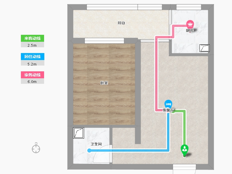 湖南省-怀化市-橡树湾-38.64-户型库-动静线