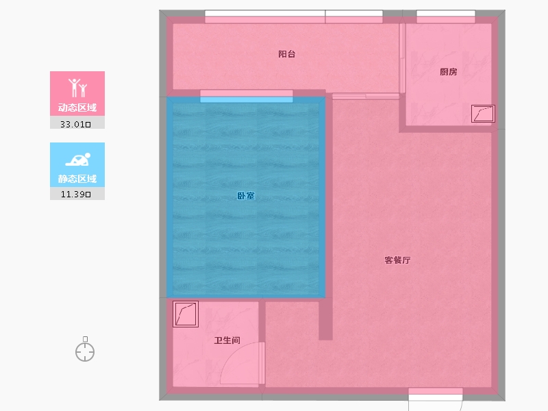 湖南省-怀化市-橡树湾-38.64-户型库-动静分区