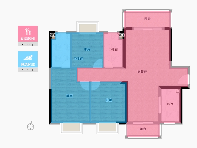 广东省-惠州市-新力睿园-89.01-户型库-动静分区