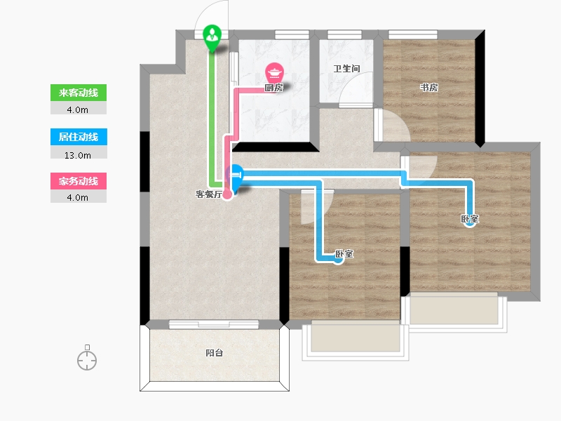 河南省-周口市-汇林绿洲-69.00-户型库-动静线