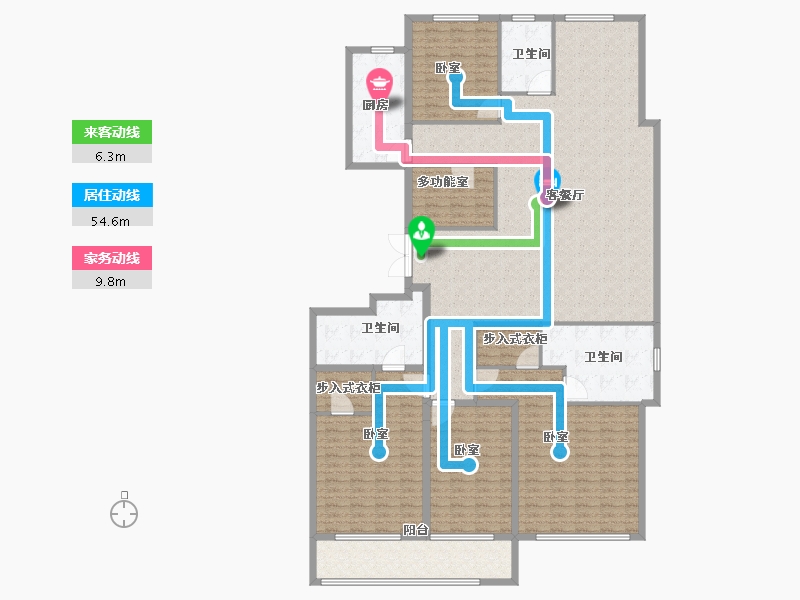 浙江省-宁波市-荣安观江园2期-217.00-户型库-动静线