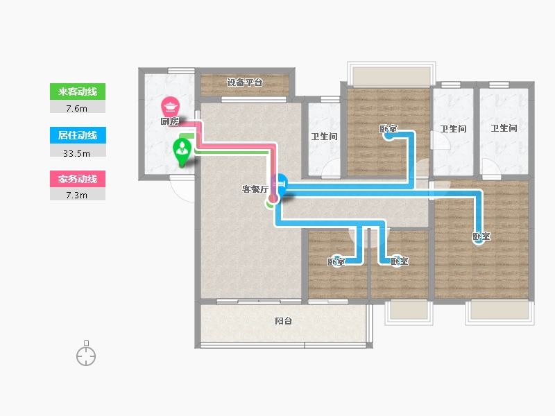 广东省-汕头市-保利和府-131.43-户型库-动静线