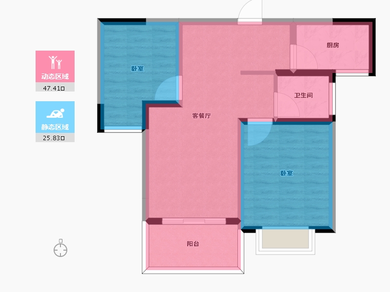 河南省-周口市-汇林绿洲-65.01-户型库-动静分区