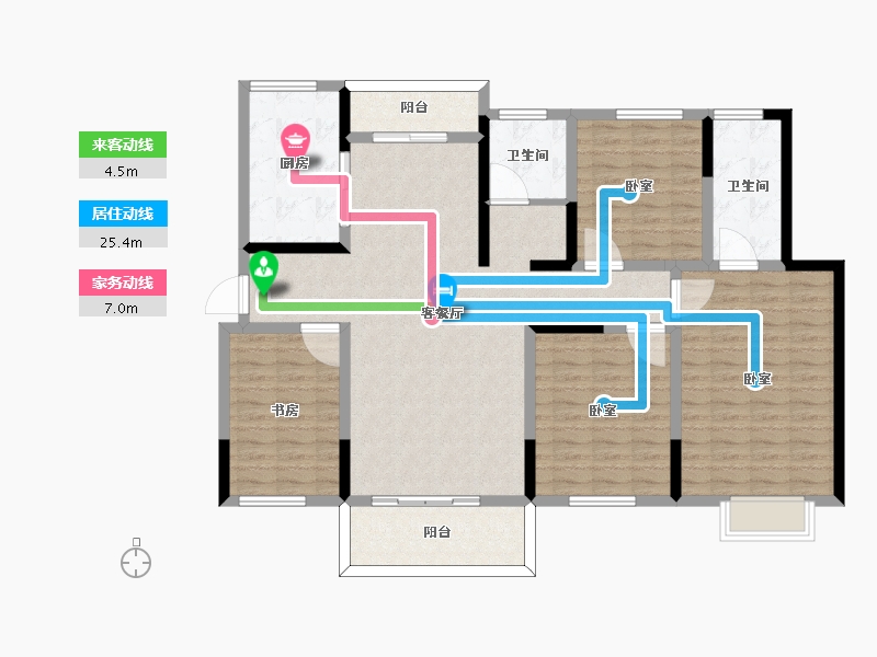 河南省-周口市-汇林绿洲-131.00-户型库-动静线