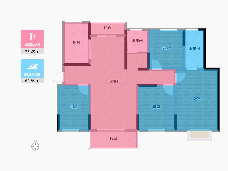 河南省-周口市-汇林绿洲-131.00-户型库-动静分区