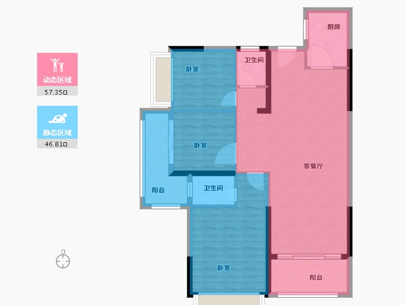 广东省-汕头市-天悦湾-94.02-户型库-动静分区