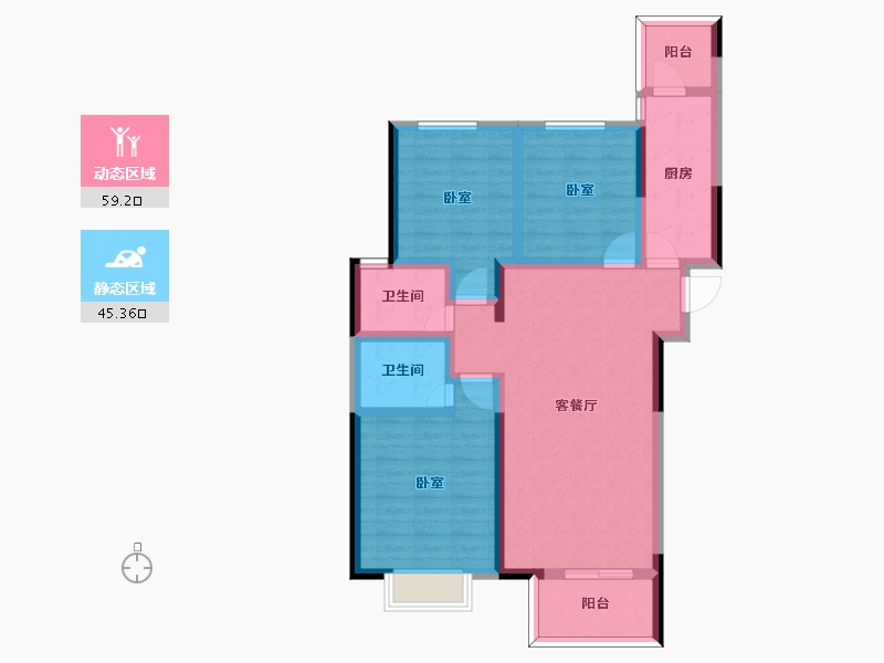 河南省-周口市-大兴第一城-92.29-户型库-动静分区