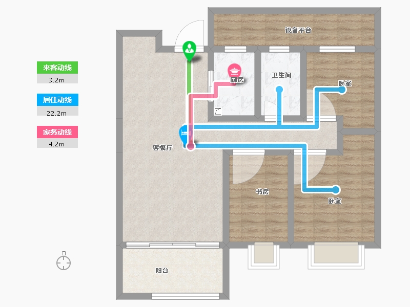 湖北省-武汉市-中德·金科学府-89.10-户型库-动静线