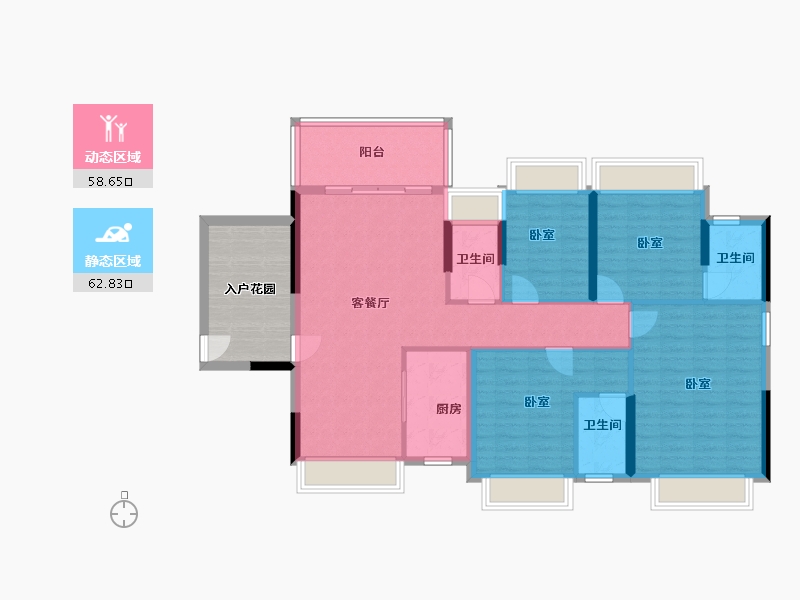 广东省-佛山市-中恒海晖城-120.04-户型库-动静分区