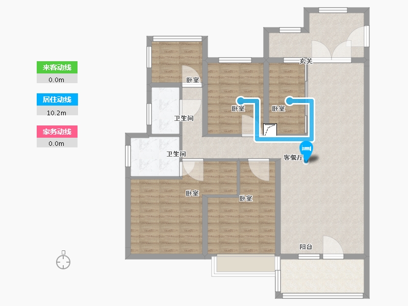 湖北省-十堰市-十堰万达广场-112.00-户型库-动静线