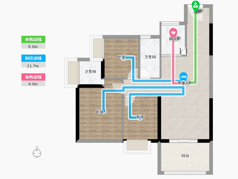 广东省-湛江市-恒俪湾-81.65-户型库-动静线