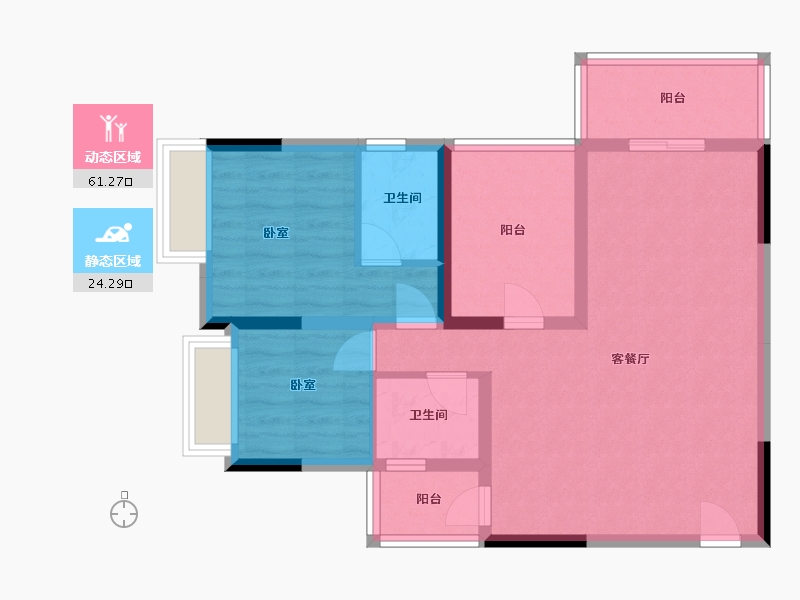 广东省-佛山市-顺建乐明轩-75.81-户型库-动静分区