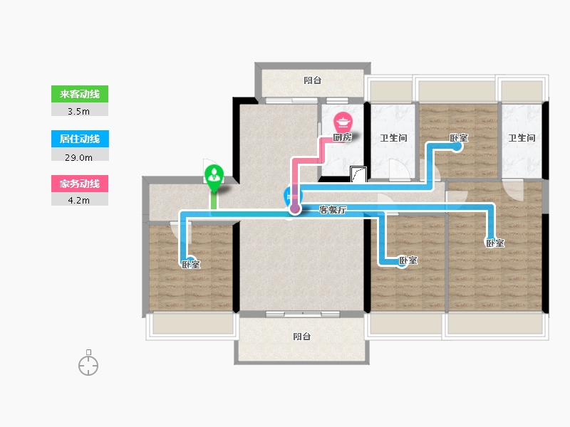 湖北省-十堰市-丹江口碧桂园-106.55-户型库-动静线