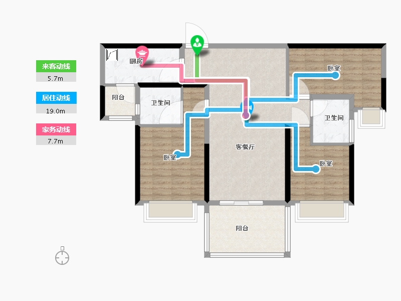 广东省-佛山市-合生君景-97.00-户型库-动静线