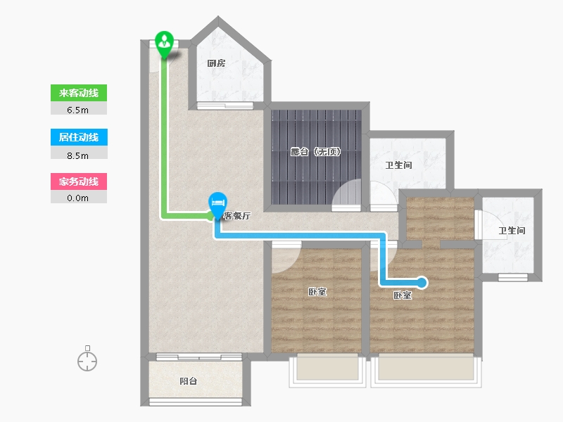 广东省-广州市-三水冠军城-86.01-户型库-动静线