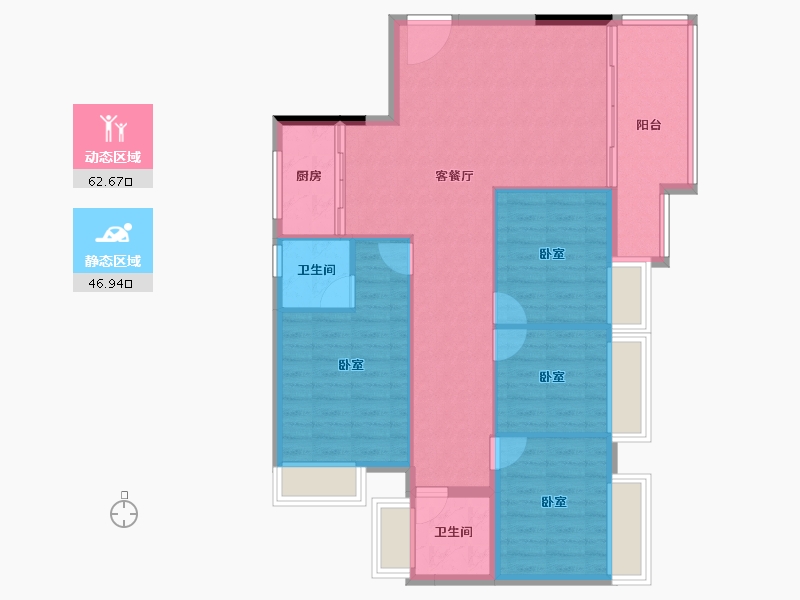 广东省-湛江市-名城世家-100.02-户型库-动静分区