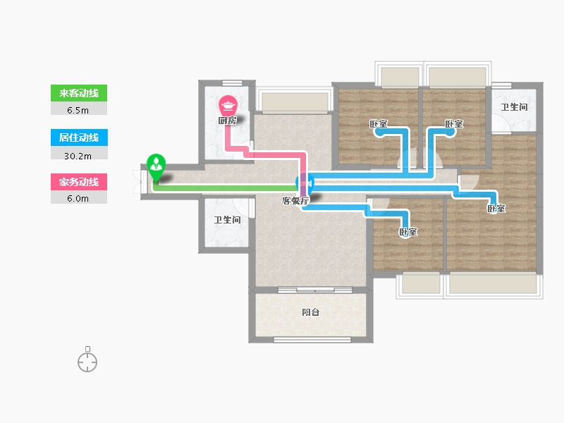 湖北省-孝感市-城际温哥华-98.89-户型库-动静线