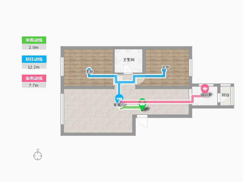 黑龙江省-哈尔滨市-龙湾园著-67.84-户型库-动静线