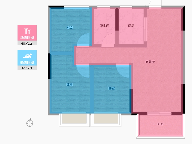 河南省-周口市-大兴第一城-71.01-户型库-动静分区