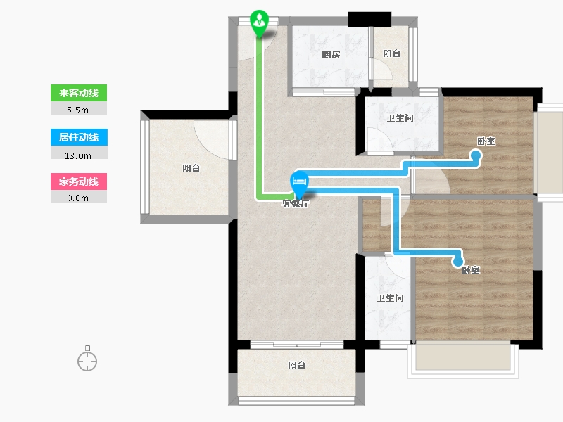 广东省-肇庆市-鼎湖山水名城-76.01-户型库-动静线