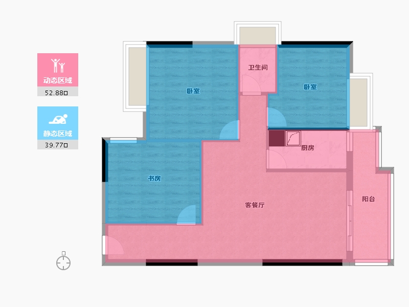 广东省-湛江市-名城世家-83.58-户型库-动静分区