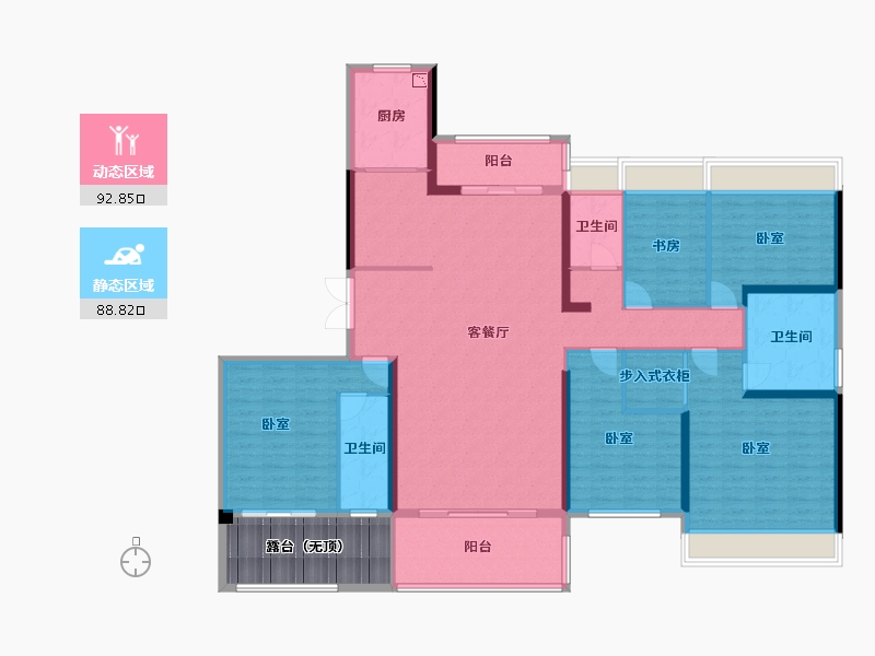 广东省-广州市-碧桂园智慧未来城-174.28-户型库-动静分区