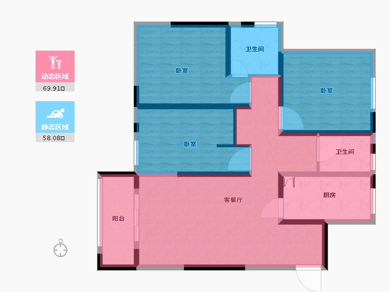 河南省-安阳市-银杏广场-114.36-户型库-动静分区