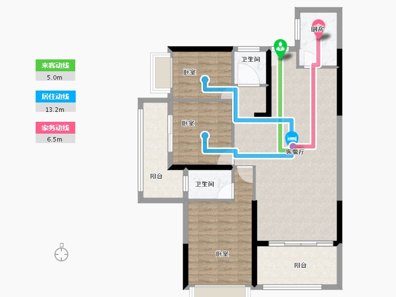 广东省-汕头市-天悦湾-94.08-户型库-动静线