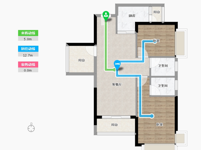 广东省-肇庆市-鼎湖山水名城-76.00-户型库-动静线